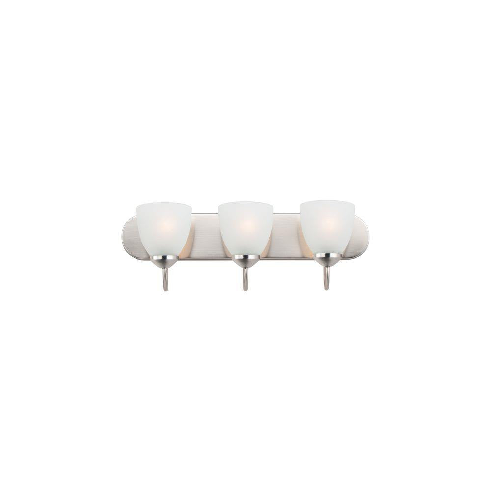 Maxim Lighting 11383FTSN Axis 3 Light 24 Inch Satin Nickel Bath Vanity Wall Light - White Background