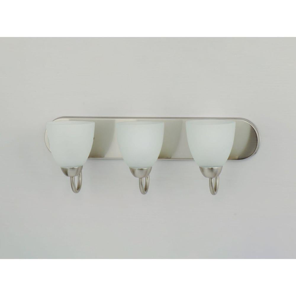 Maxim Lighting 11383FTSN Axis 3 Light 24 Inch Satin Nickel Bath Vanity Wall Light - Upward Mount View