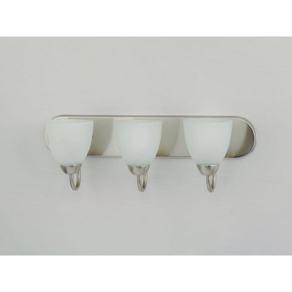 Maxim Lighting 11383FTSN Axis 3 Light 24 Inch Satin Nickel Bath Vanity Wall Light - Upward Mount View