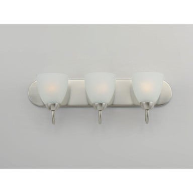 Maxim Lighting 11383FTSN Axis 3 Light 24 Inch Satin Nickel Bath Vanity Wall Light - Angled View