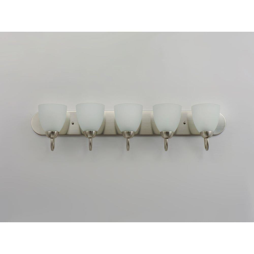 Maxim Lighting 11385FTSN Axis 5 Light 36 inch Satin Nickel Bath Vanity Wall Light - Front View
