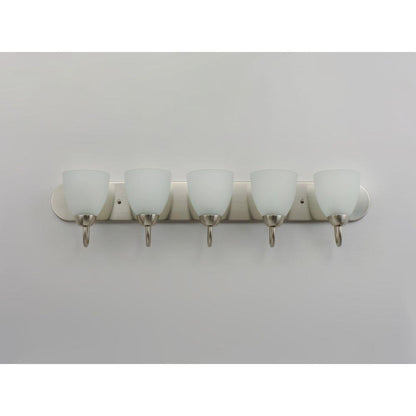 Maxim Lighting 11385FTSN Axis 5 Light 36 inch Satin Nickel Bath Vanity Wall Light - Front View