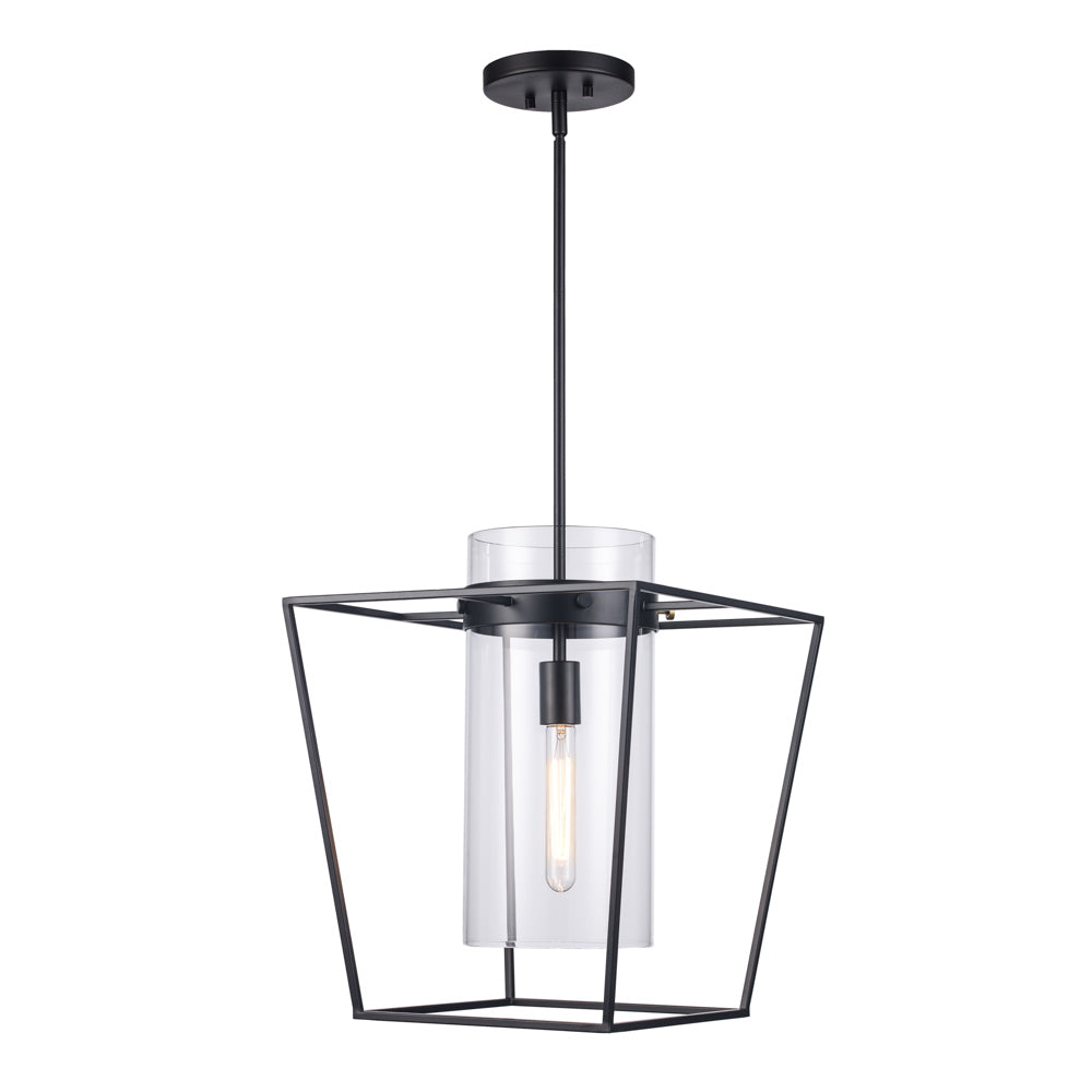 Trans Globe Lighting 11391 BK black pendant light full view