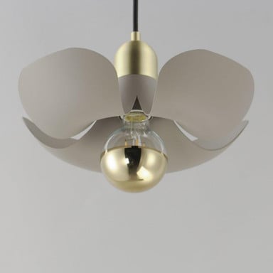 Maxim Lighting 11391WTSBR Poppy Pendant Top Angled View