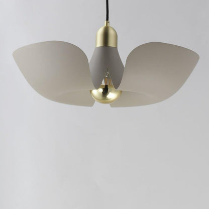 Maxim Lighting 11392SGSBR Poppy Silver Gold Satin Brass Pendant - Close Up View