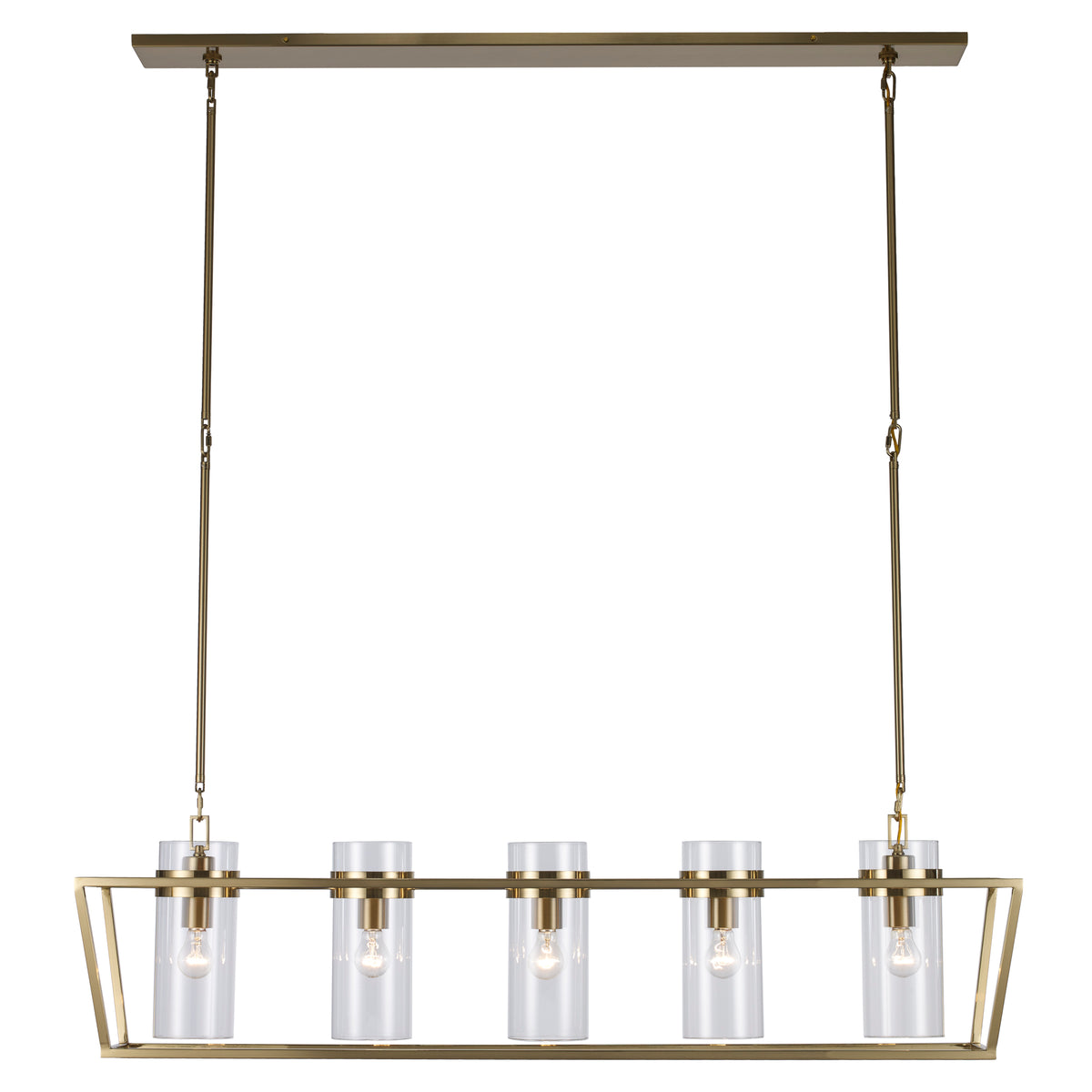 Trans Globe Lighting 11395 AG Nova 5 light antique gold island pendant ceiling light