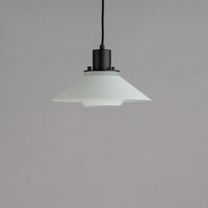 Maxim Lighting 11410BKWT Oslo Pendant - Angled View Lit