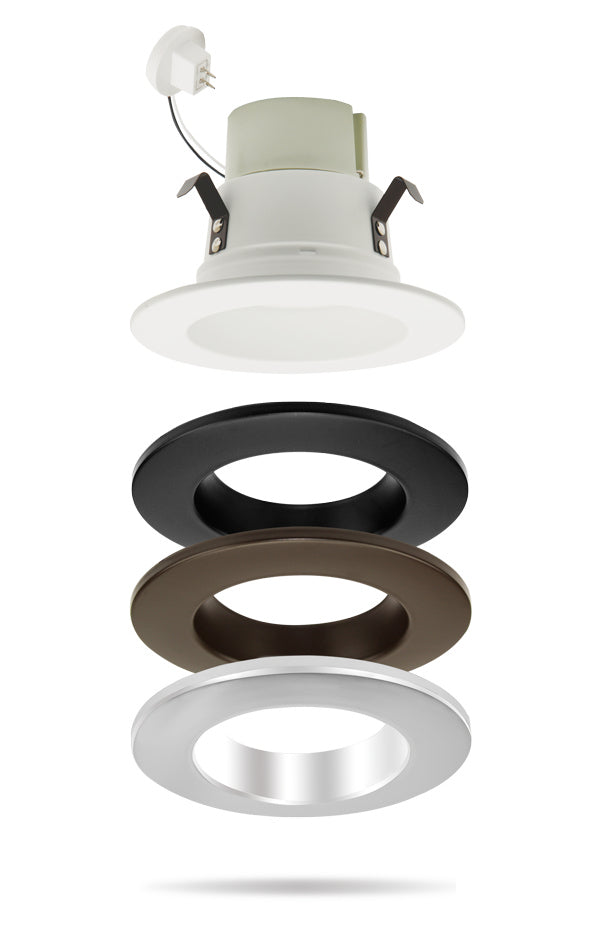 Elco Lighting RMLD4W 4" Reflector Ring For LED Inserts, White