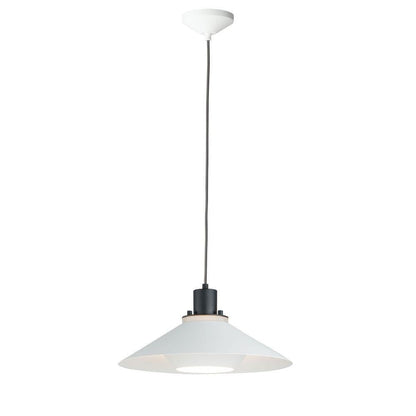 Maxim Lighting 11412BKWT Oslo 1 Light Pendant Ceiling Light in Matte White and Matte Black