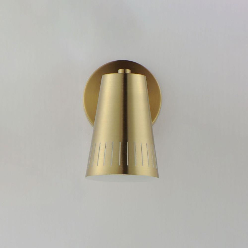 Maxim Lighting 11431NAB Helsinki Wall Sconce Natural Aged Brass Front View