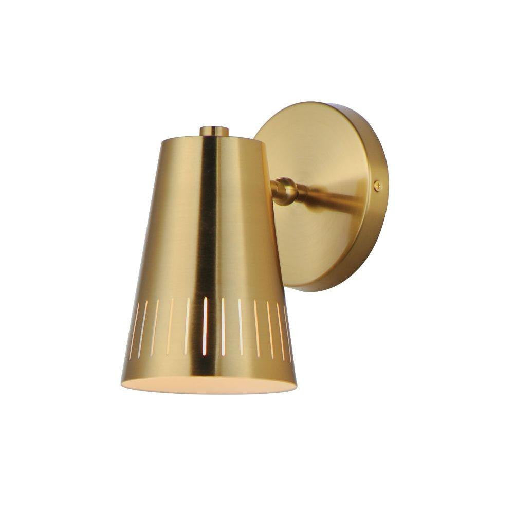 Maxim Lighting 11431NAB Helsinki 1 Light Wall Sconce in Natural Aged Brass