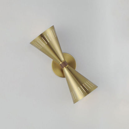 Maxim Lighting 11432NAB Helsinki 2 Light Natural Aged Brass Wall Sconce Angled Side View