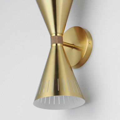 Maxim Lighting 11432NAB Helsinki Wall Sconce Close Up Detail Natural Aged Brass