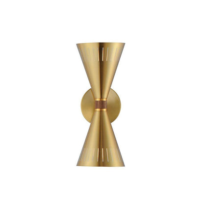 Maxim Lighting 11432NAB Helsinki 2 Light Natural Aged Brass Wall Sconce on White Background
