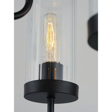 Maxim Lighting 11479CRBK Crosby 9 Light Black Chandelier - Shade Detail View