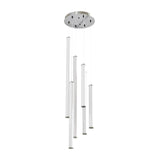 AFX Lighting  CADP99L30UDSNRND6  176W LED Caden Pendant, Linear, 6-Light, 120V-277V, 3000K, Satin Nickel