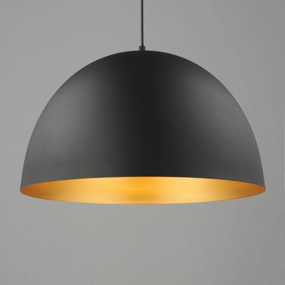 Maxim Lighting 11486BKGLD Tova 1 Light 20 Inch Black/Gold Pendant Ceiling Light - Close Detail View