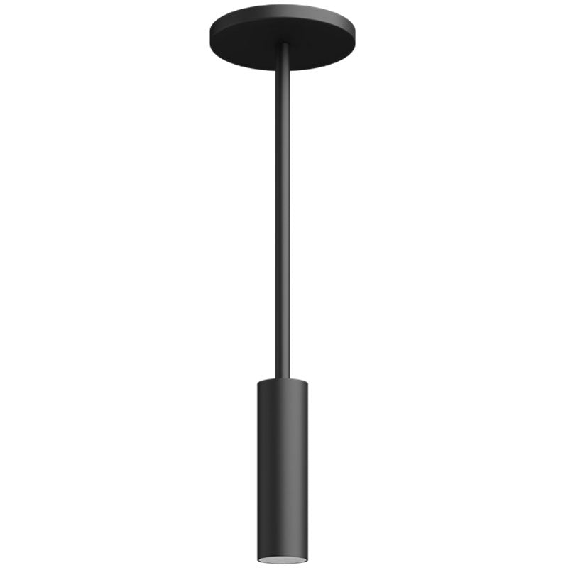 Visual Comfort Architectural ENCY2RP-L129306D-UNV-BB ENTRA 2" 12W Fixed Black Cylinder LED Pendant - Black Reflector - CCT 3000K - Beam Spread: 60°