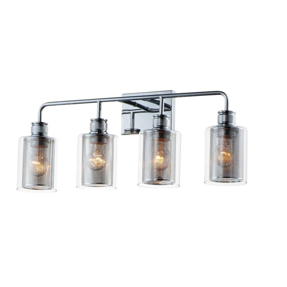 Maxim Lighting 11534CLPC Filigree 4 Light Polished Chrome Bath Vanity Wall Sconce