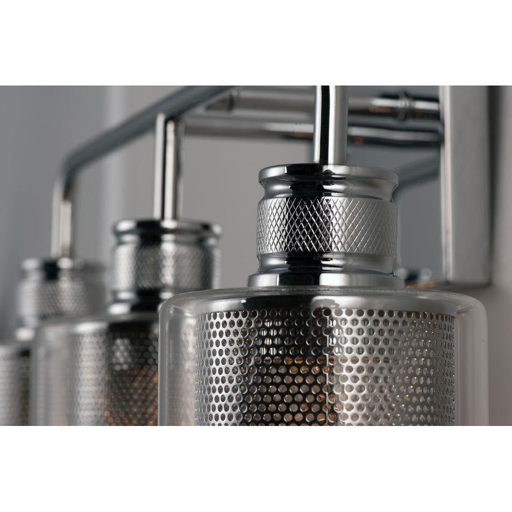 Maxim Lighting 11534CLPC Filigree Polished Chrome Mesh Shade Detail Close-Up