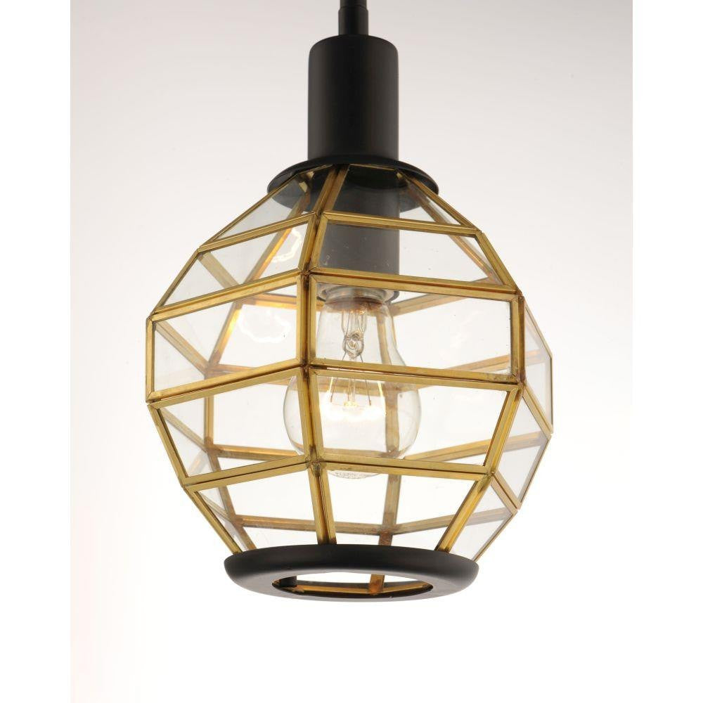 Maxim Lighting 11541BKBUB Heirloom Mini Pendant Globe Shade Close-Up Front View