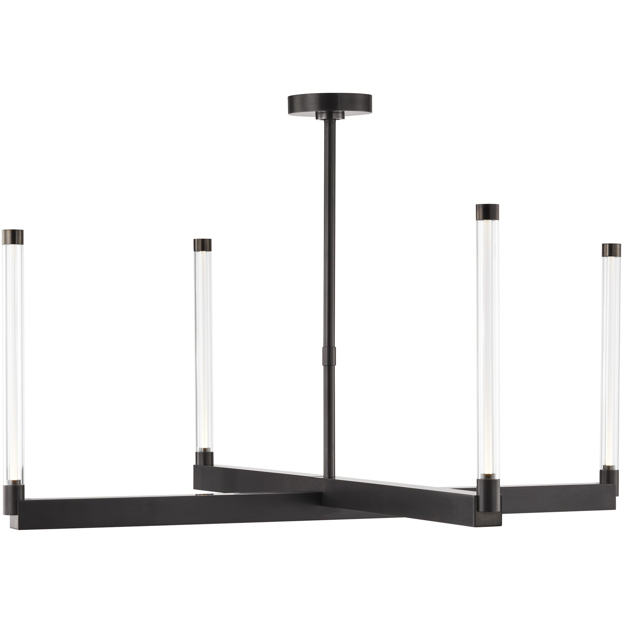 Visual Comfort Architectural 700PHB36BZ-LED927-277 Kelly Wearstler Phobos 22.3W 277V LED Dark Bronze Chandelier Ceiling Light 2700K Integrated LED