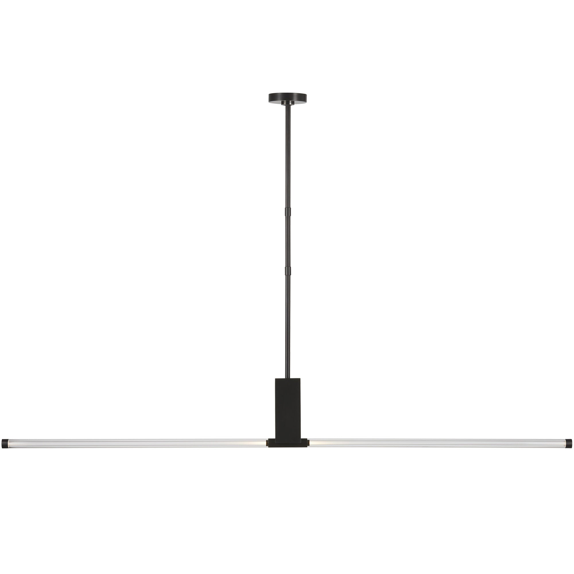 Visual Comfort Architectural 700LSPHB68BZ-LED927 Kelly Wearstler Phobos 68", 10.4W Dark Bronze LED Linear Suspension Ceiling Light 2700K Integrated LED