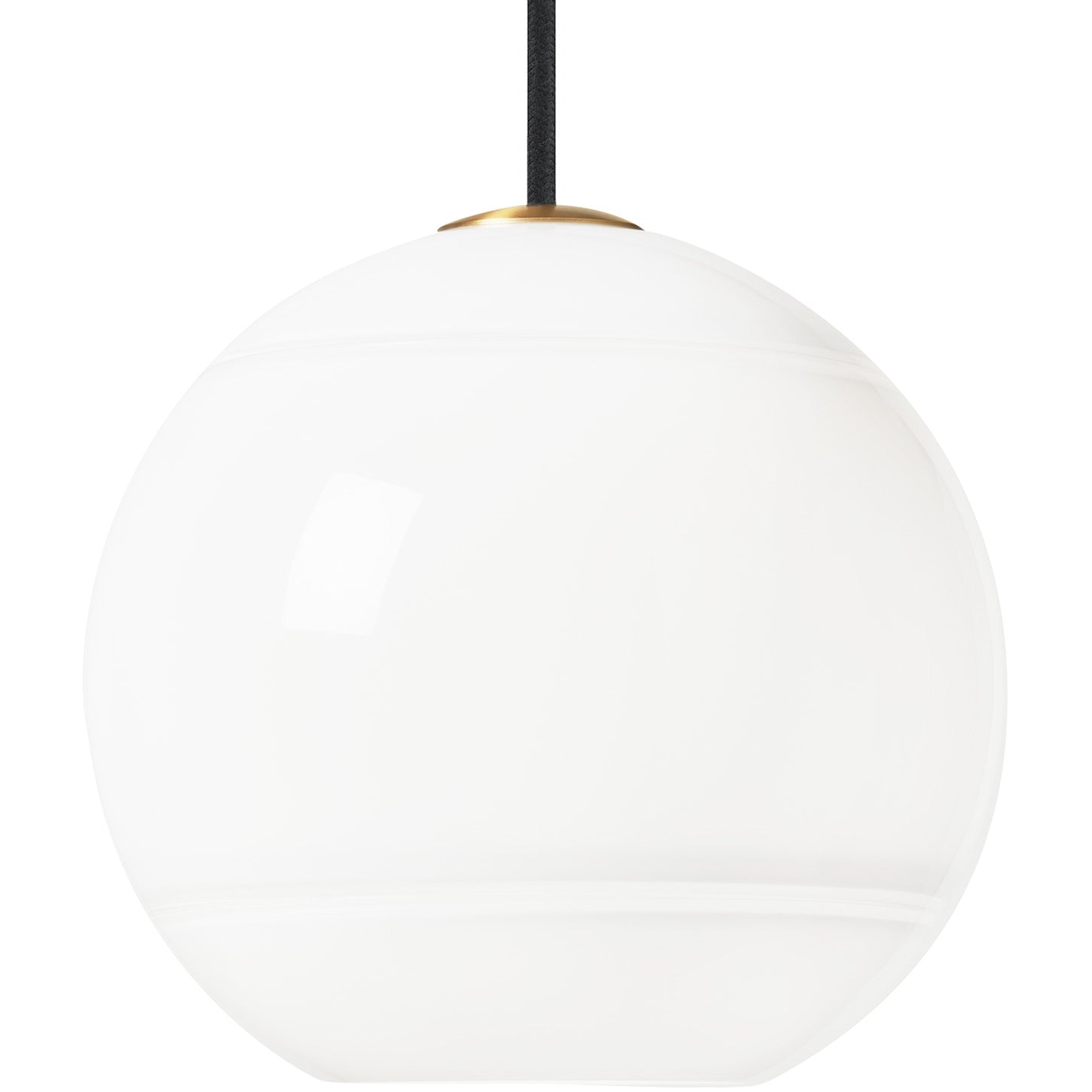 Visual Comfort Modern Collection 700TDSDNGPWR-LED927 Sean Lavin Sedona 1 Light 7.5" White Glass Pendant Aged Brass