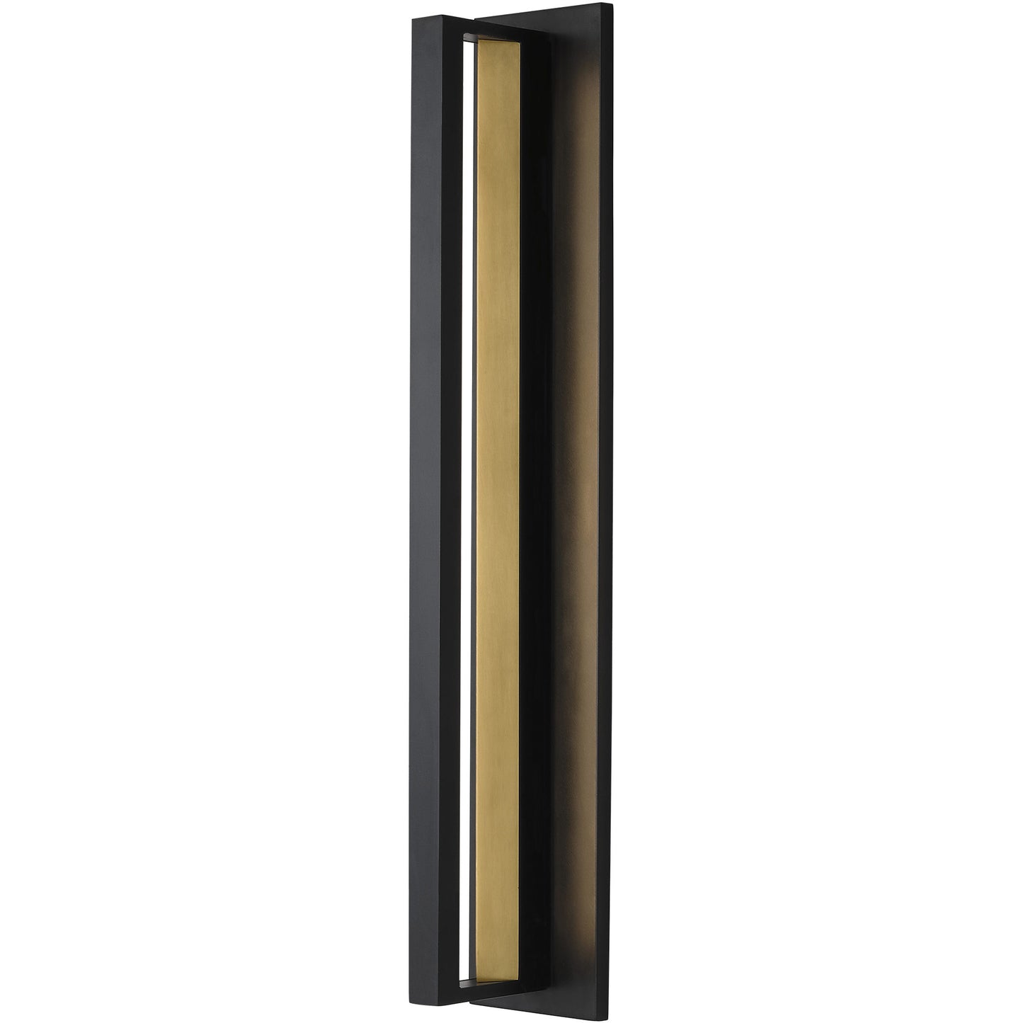 Visual Comfort Architectural 700OWANTN9279BUNV Modern Sean Lavin Anton LED Black Outdoor Wall Sconce, Integrated LED