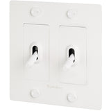 Buster + Punch NTG-143088 2G Toggle Switch Complete kit With Buster + Punch Logo - White finish