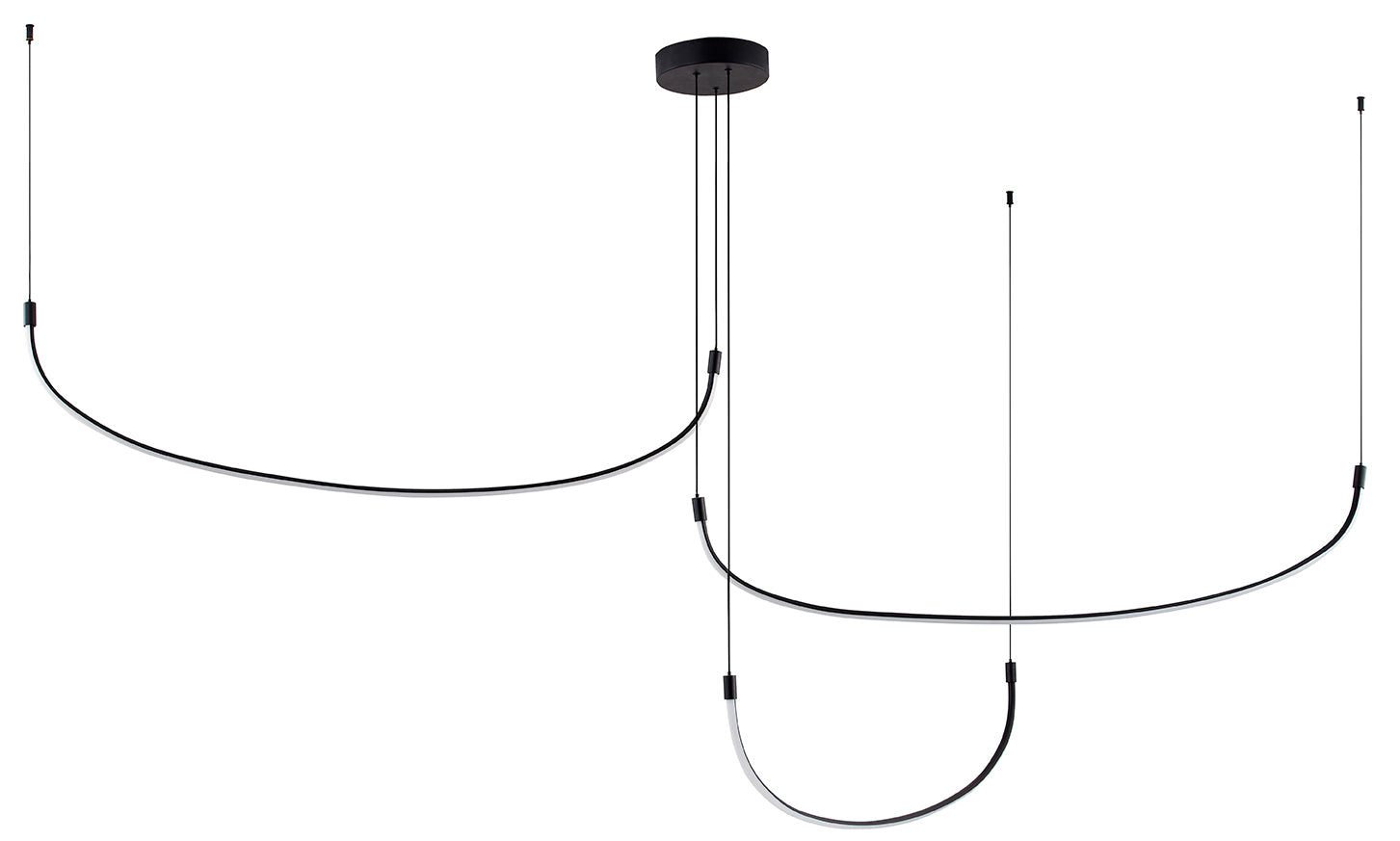 Kuzco Lighting MP89370-BK-UNV Talis LED 70.5 inch Black Multi-Pendant Ceiling Light