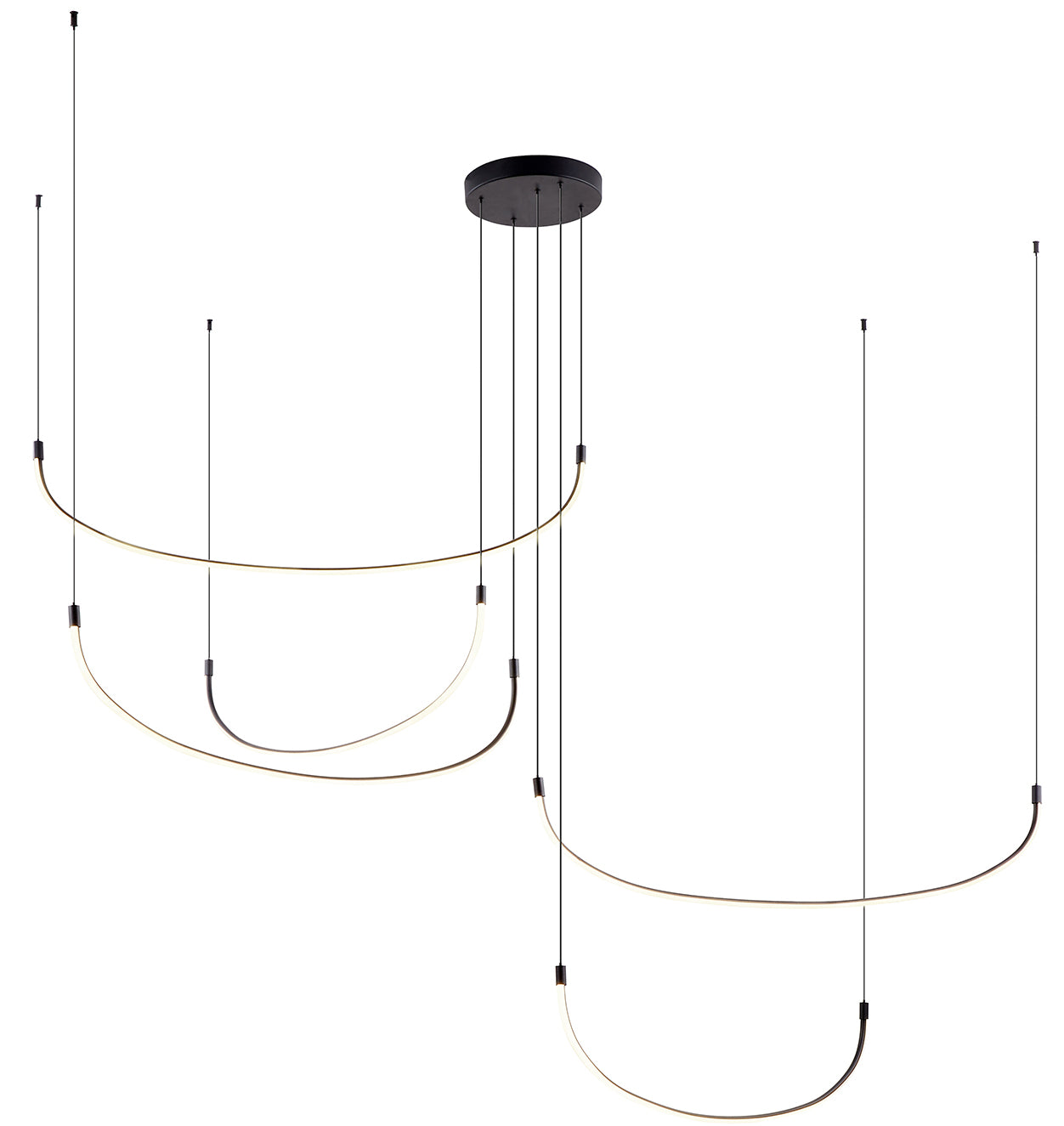 Kuzco Lighting MP89590-BK-UNV Talis LED 90.25 inch Black Multi-Pendant Ceiling Light