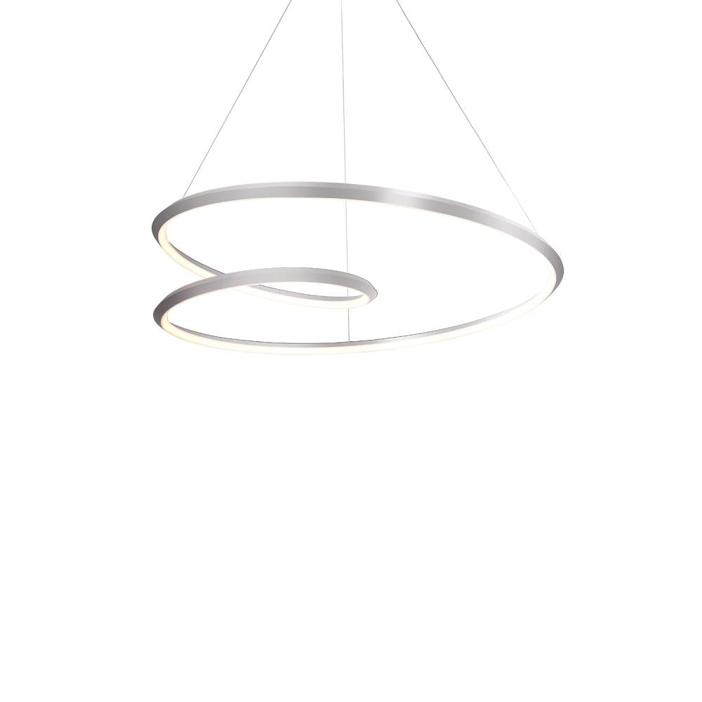 Kuzco Lighting PD22332-BN-UNV Ampersand 32-in Pendant Ceiling Light, Color Temperature 3000K, Wattage 67W, Brushed Nickel Finish