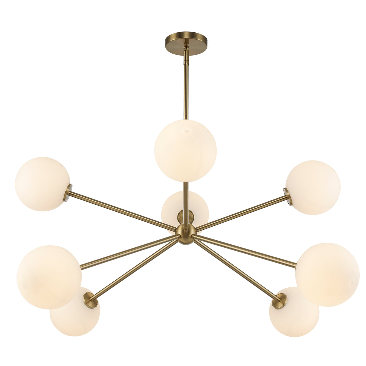 Trans Globe Lighting 11618 AG Haskell 8 light chandelier in antique gold