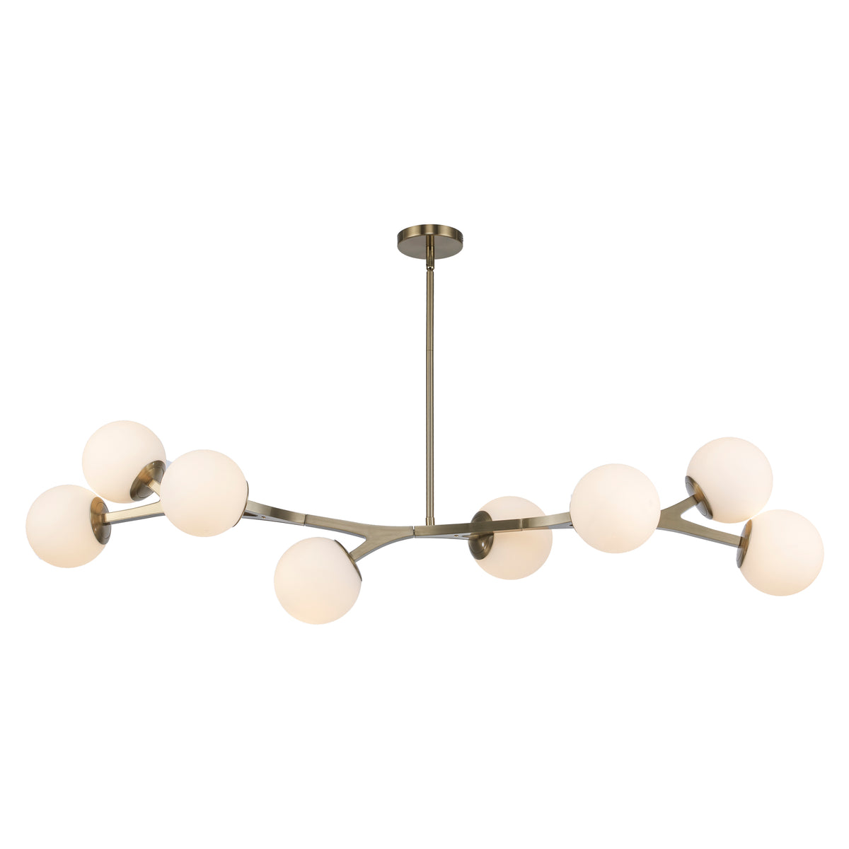 Trans Globe Lighting 11638 AG Rebel 8 light pendant in Antique Gold