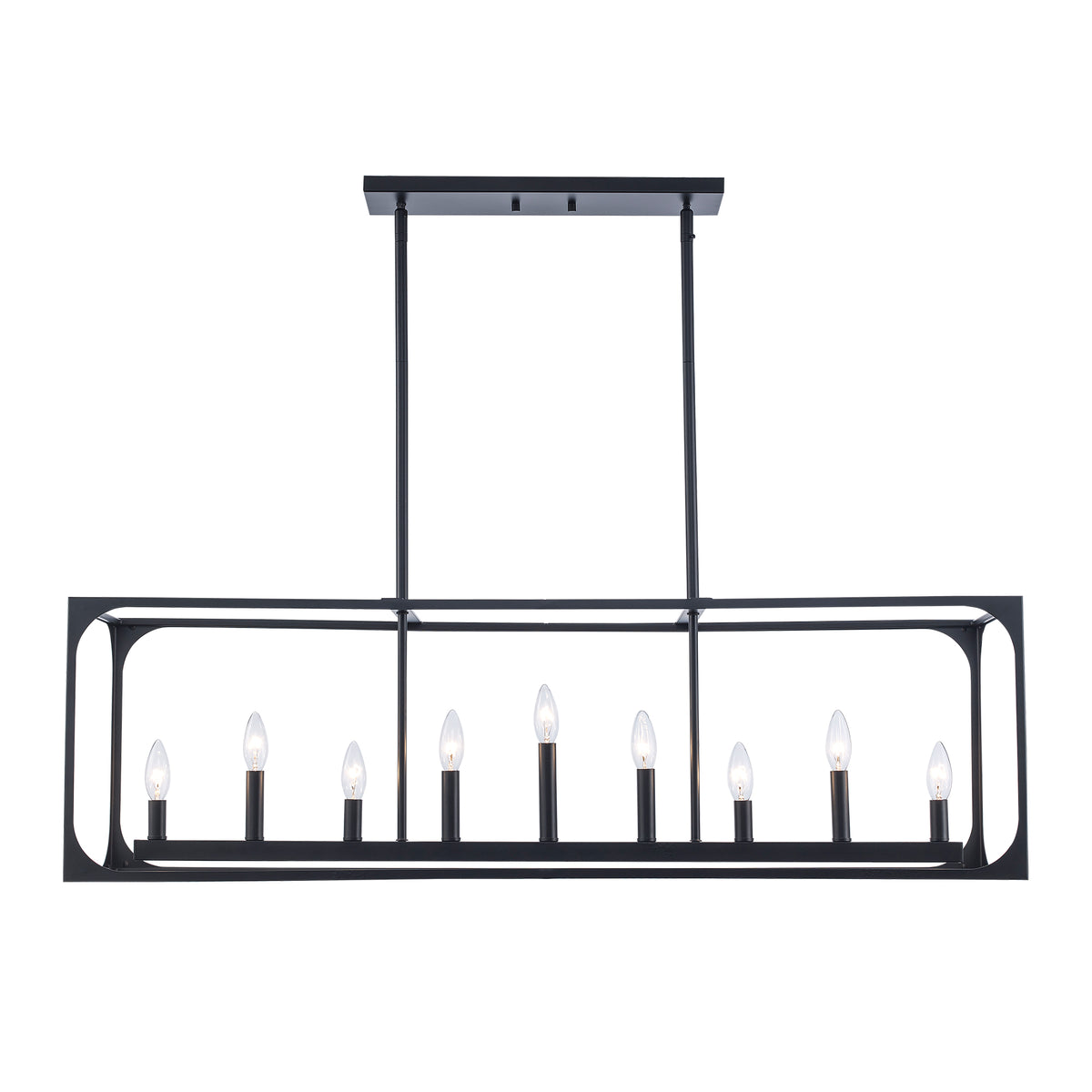 Trans Globe Lighting 11719 AG Ruby Ridge 9 light island pendant