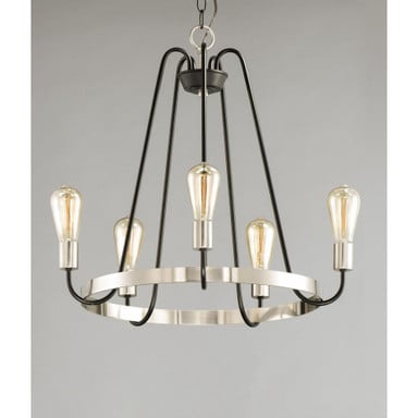 Maxim Lighting 11735OIAB Haven 5 Light Chandelier with Ring Band Included