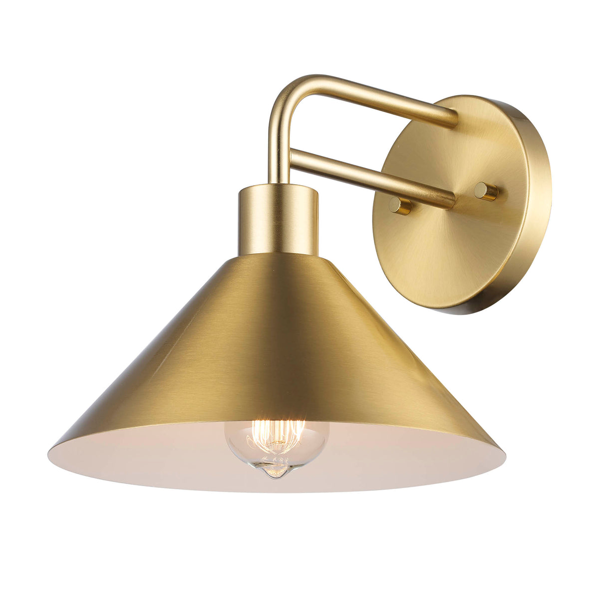 Trans Globe Lighting 11760 AG Roscoe 1 Light Antique Gold Wall Lantern angle view