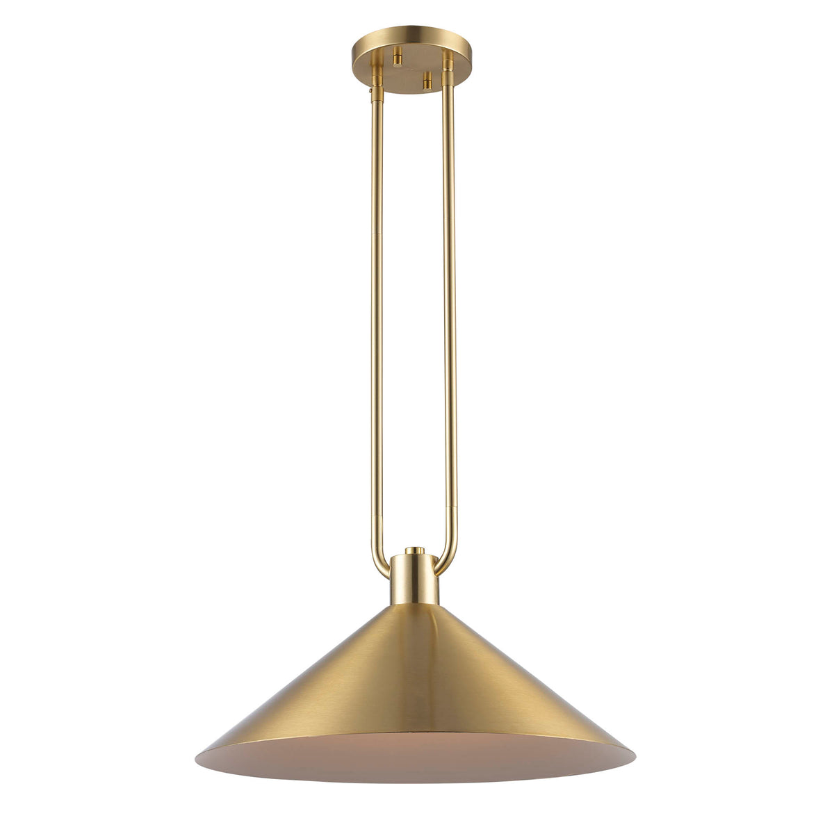 Trans Globe Lighting 11762 AG Roscoe antique gold pendant ceiling light angled view