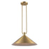 Trans Globe Lighting 11762 AG Roscoe antique gold pendant ceiling light angled view