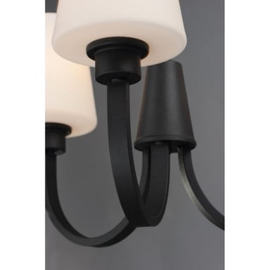 Maxim Lighting 11823SWSN Shelter Chandelier Arm and Shade Detail