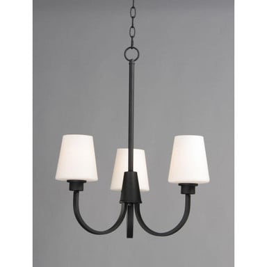 Maxim Lighting 11823SWSN Shelter Chandelier Full View with Chain