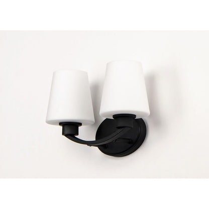 Maxim Lighting 11832SWSN Shelter 2 Light Bath Vanity Wall Light - Angled View