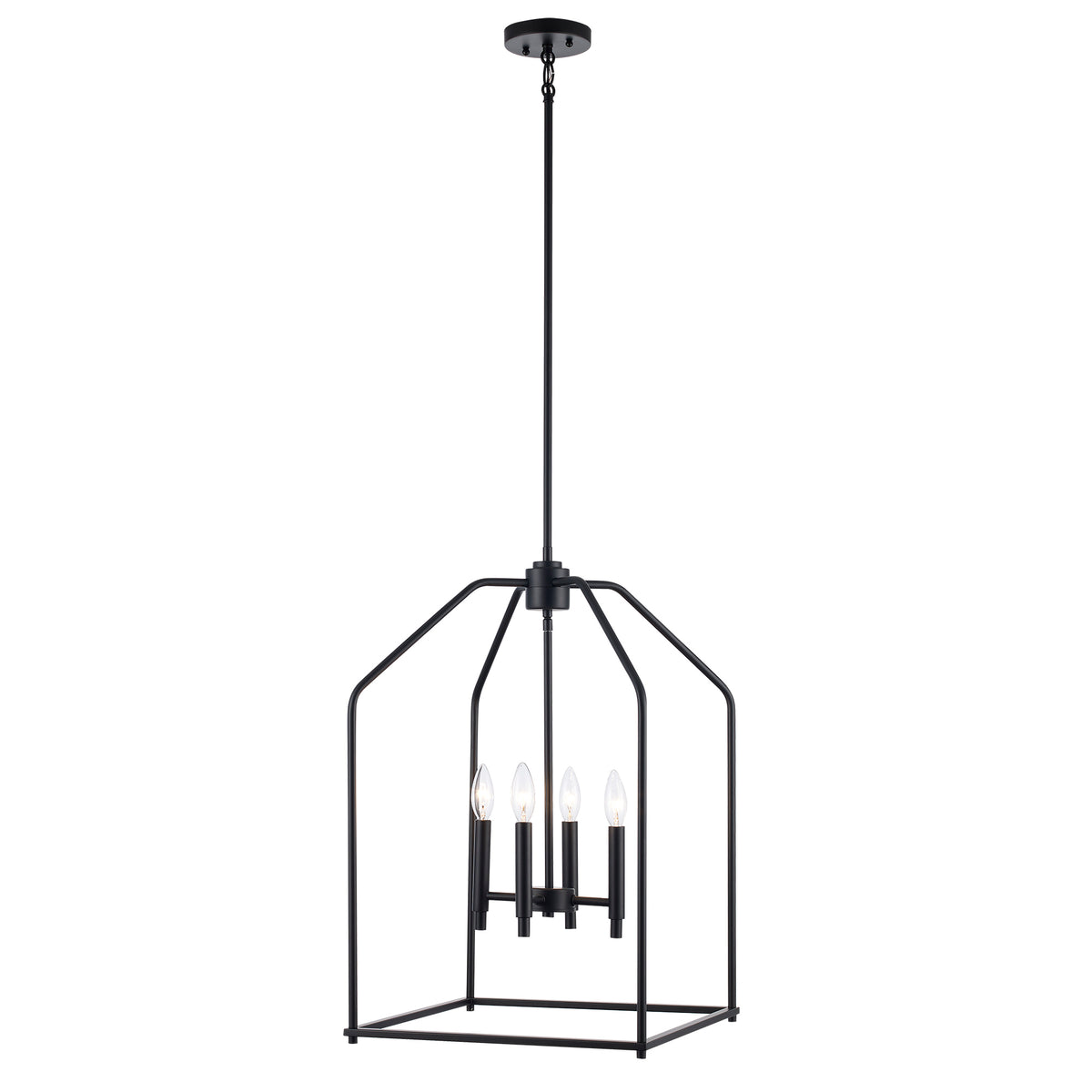 Trans Globe Lighting Birdy 4 light black pendant ceiling light