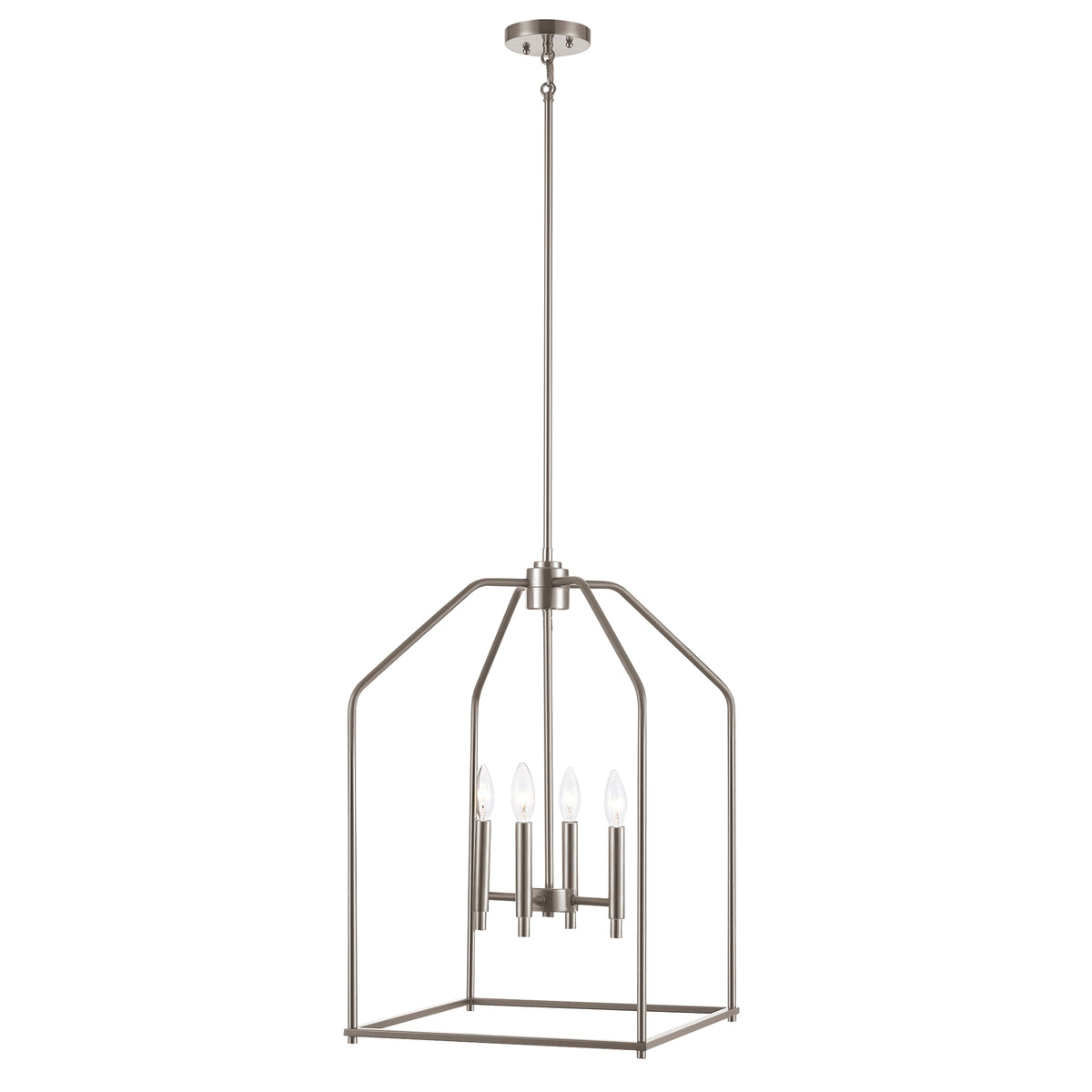 Trans Globe Lighting Birdy 4 light brushed nickel pendant ceiling light