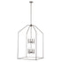 Trans Globe Lighting Birdy 8 light brushed nickel pendant ceiling light