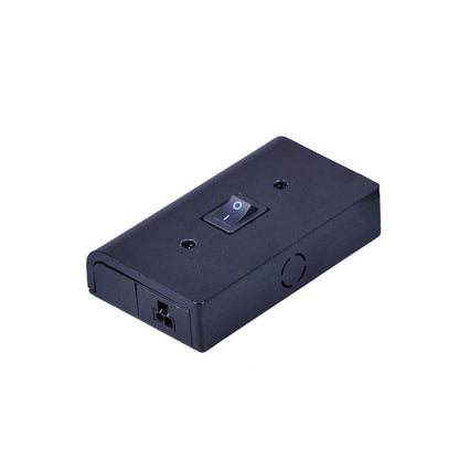 Maxim Lighting 53838BK CounterMax MX-LD-AC Black Junction Box Under Cabinet Accessory