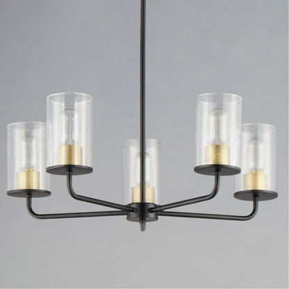 Maxim Lighting 11846CDSN Sleek 5 Light Chandelier Close-Up View