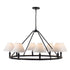 Trans Globe Lighting 11848 BK Fable 8 Light 44 inch Black Chandelier Ceiling Light