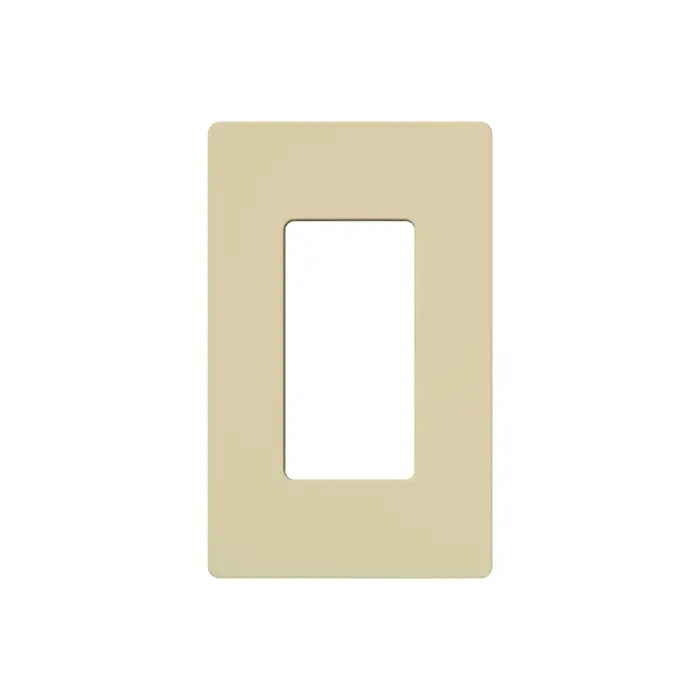 Lutron CW-1-IV Claro Screwless Designer Wallplate - 1 Gang - Finish: Ivory